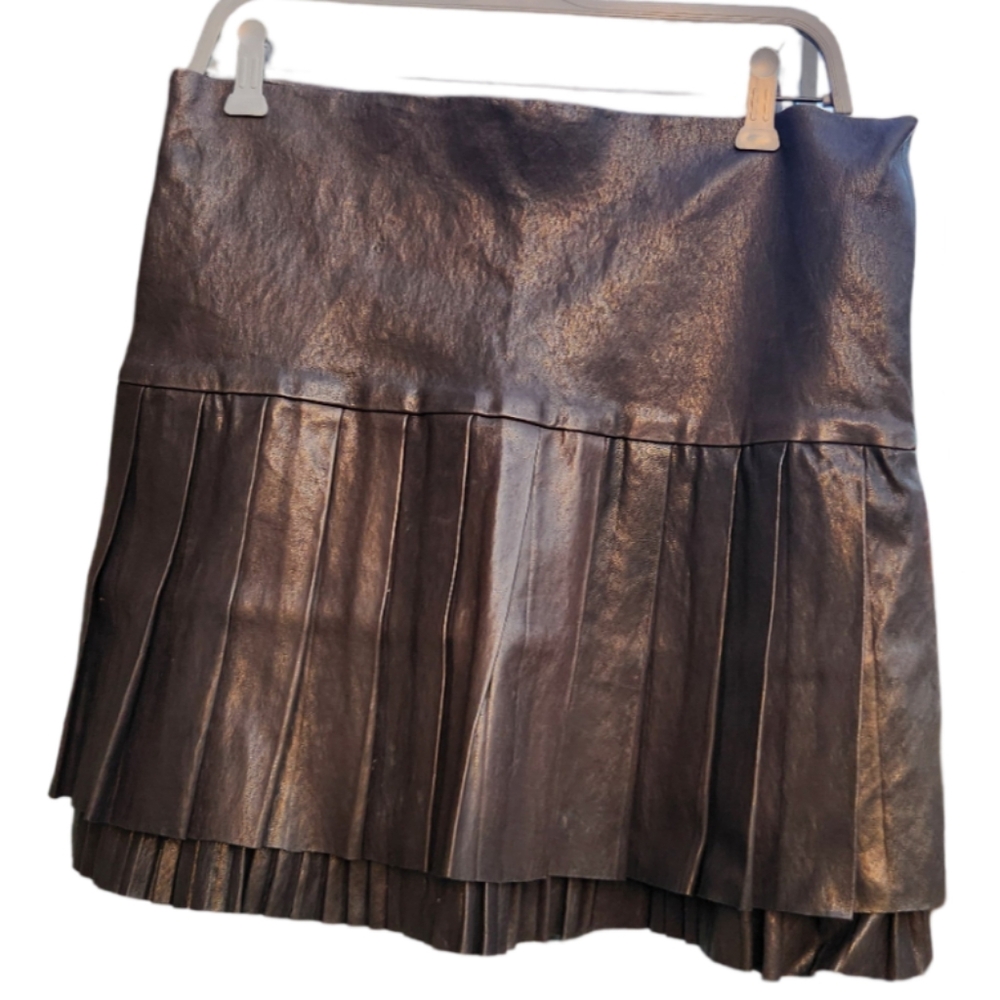 Isabel Marant leather mini skirt 40